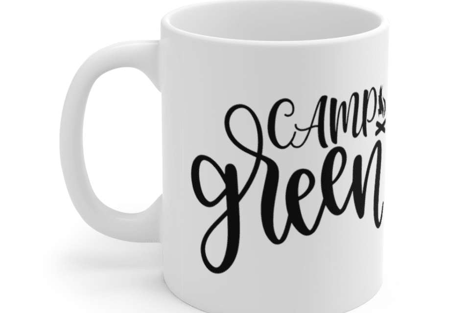 Camp Green – White 11oz Ceramic Coffee Mug