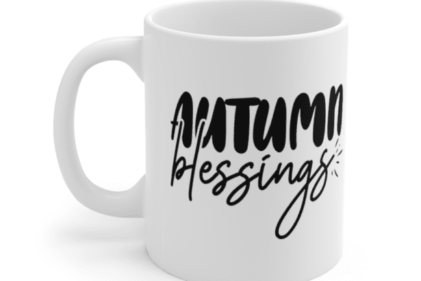 Autumn Blessings – White 11oz Ceramic Coffee Mug (2)
