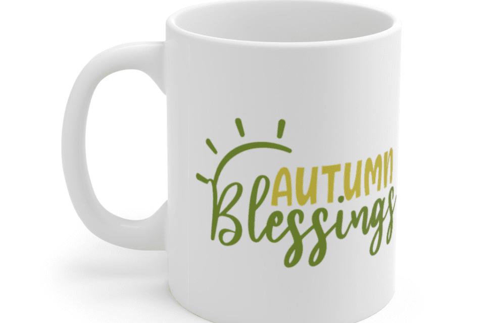 Autumn Blessings – White 11oz Ceramic Coffee Mug