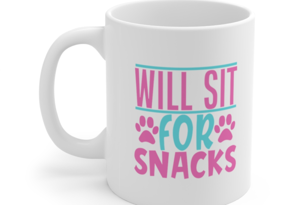 Will Sit for Snacks – White 11oz Ceramic Coffee Mug