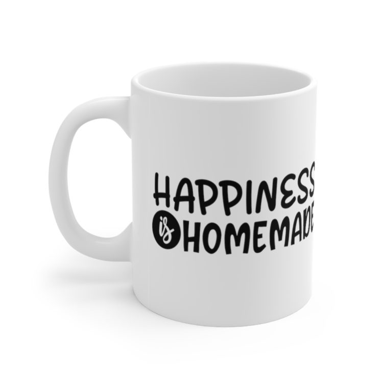 [Printed in USA] Happiness is Homemade - White 11oz Ceramic Coffee Mug