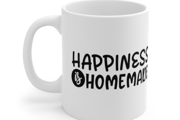 Happiness is Homemade – White 11oz Ceramic Coffee Mug (4)