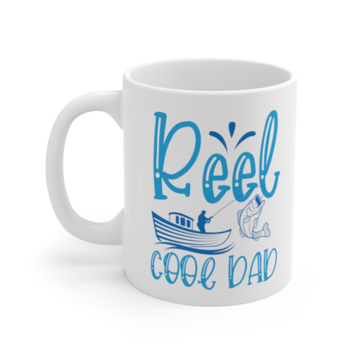 Reel Cool Dad – White 11oz Ceramic Coffee Mug (4)