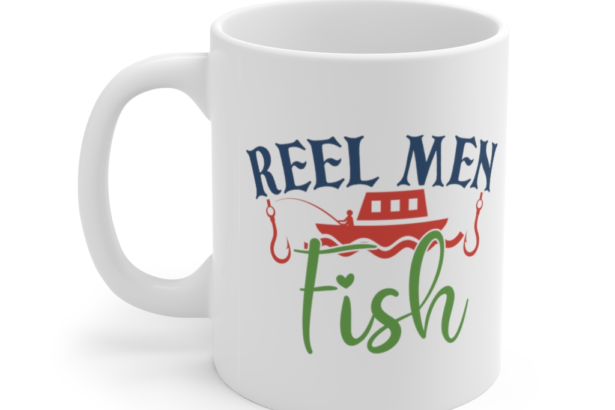 Reel Men Fish – White 11oz Ceramic Coffee Mug (2)