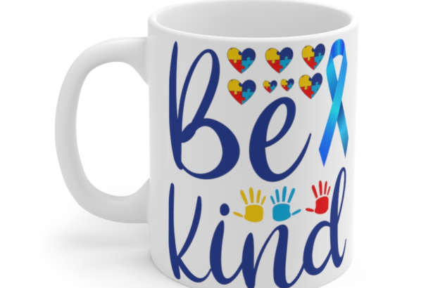 Be Kind – White 11oz Ceramic Coffee Mug 4