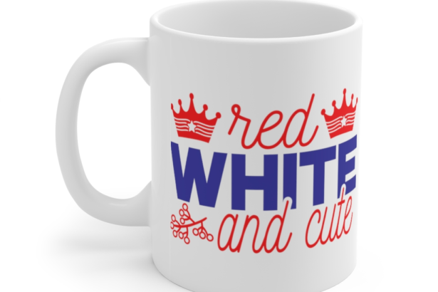 Red White and Cute – White 11oz Ceramic Coffee Mug (4)