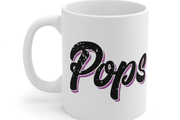 Pops – White 11oz Ceramic Coffee Mug