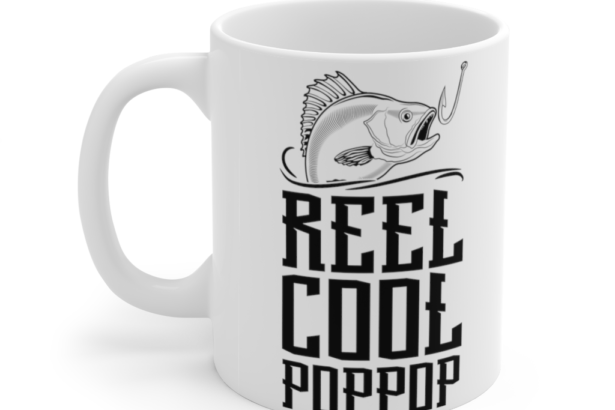 Reel Cool Poppop – White 11oz Ceramic Coffee Mug