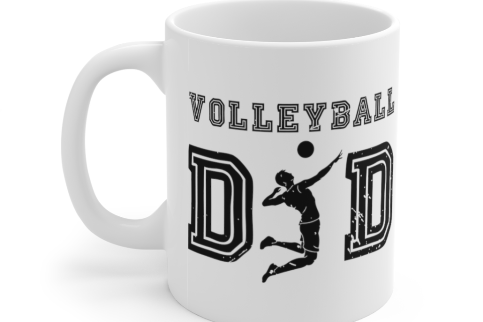 Volleyball Dad – White 11oz Ceramic Coffee Mug