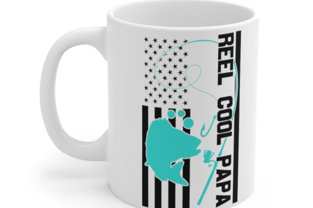 Reel Cool Papa – White 11oz Ceramic Coffee Mug (4)