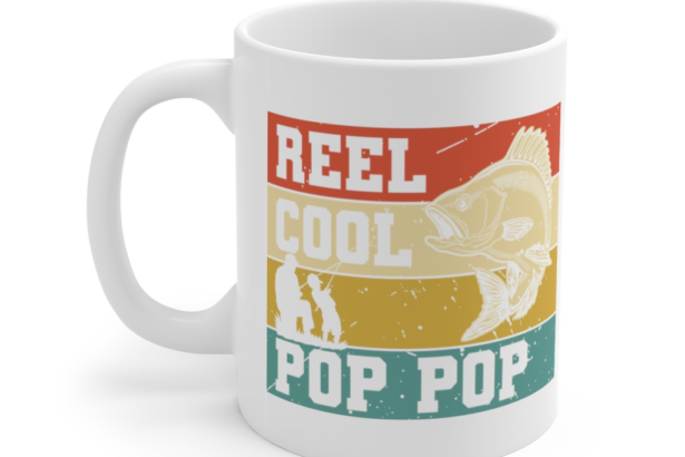 Reel Cool Pop Pop – White 11oz Ceramic Coffee Mug